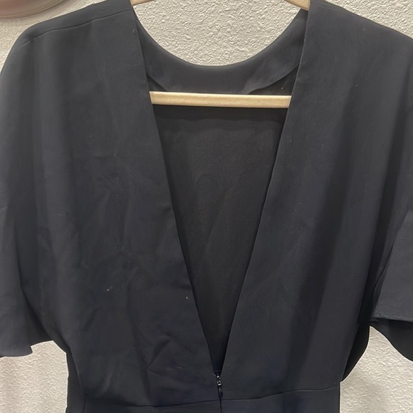 Iro European Black Ruffle Sleeve Jumpsuit w/ Pockets Size 38 (Small) - Picture 5 of 7